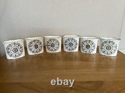 Royal Worcester Cigarette/Toothpick holder set of 6 Medallion's