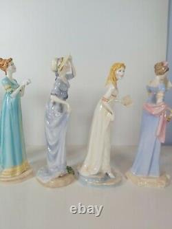 Royal Worcester Complete Set Of Jane Austen Collection, Appr. 14cm Tall