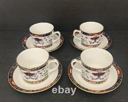 Royal Worcester Cup and Saucer Set Of 4 / 8 Peaces (NS)