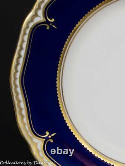 Royal Worcester Diplomat Fine Bone China Dinnerplate and Salad Plate Set 2pc