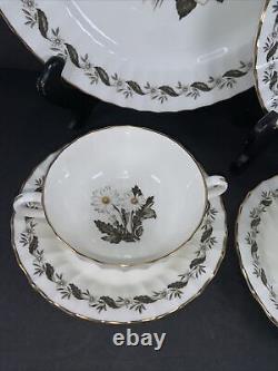 Royal Worcester ENGADINE Fluted Dinner/Salad/Cream Soup/Teacup/ -Service/8-48 Pc