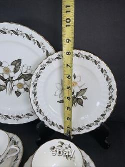 Royal Worcester ENGADINE Fluted Dinner/Salad/Cream Soup/Teacup/ -Service/8-48 Pc