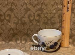 Royal Worcester EVESHAM GOLD Tea Cup & Saucer Set Lot Of 8 (16 Pieces) Vintage