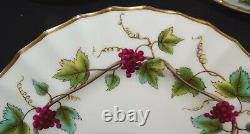 Royal Worcester England Baccanal Set of 10 Bread Plates Grapevine 6 1/4