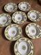 Royal Worcester England Marjorie Eight Rimmed Soup Bowls Free Ship