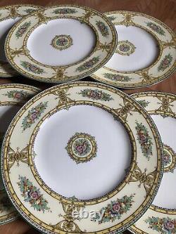 Royal Worcester England Marjorie Eight Rimmed Soup Bowls Free Ship