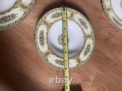 Royal Worcester England Marjorie Eight Rimmed Soup Bowls Free Ship