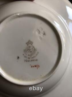 Royal Worcester England Marjorie Rimmed Soup Bowls Set Of Four