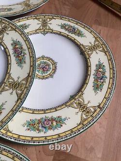 Royal Worcester England Marjorie Seven Dinner Plates Free Ship