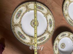 Royal Worcester England Marjorie Seven Dinner Plates Free Ship