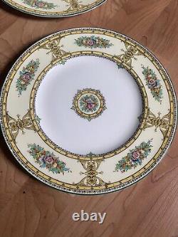 Royal Worcester England Marjorie Seven Dinner Plates Free Ship