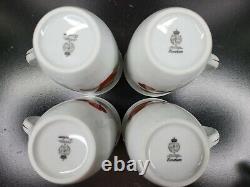 Royal Worcester Evesham Gold 6 Peach Black Currant 4 Apple Cherry Mug Set Lot