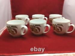 Royal Worcester Evesham Gold Coffee Cups Set of 6