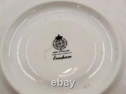 Royal Worcester Evesham Gold Cups & Saucers Set of 8 Made In England