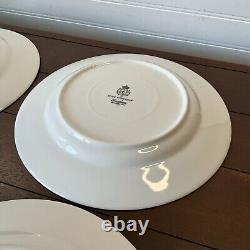 Royal Worcester Evesham Gold Rim Dinner Plates Set of 4