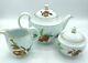 Royal Worcester Evesham Gold Teapot with Creamer and Sugar Set! Mint 1961