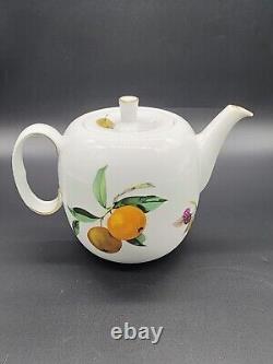 Royal Worcester Evesham Tea Set Tea Pot Cup Saucer Jar Jug England