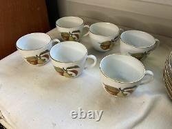 Royal Worcester Evesham Vale Set Of 6 Cups 6 Saucers & 6 Plates Exc. Condition