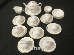 Royal Worcester Gold Chantilly Tea Set For Eight People
