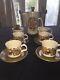 Royal Worcester Group Palissy Kismet Retro Vintage Tea Coffee Set Cups Saucers