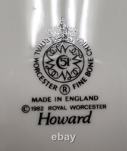 Royal Worcester HOWARD COBALT (Platinum) 5 Piece Place Set Never Used BRAND NEW