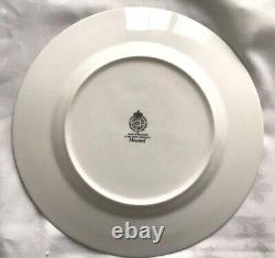 Royal Worcester HOWARD SKY BLUE GOLD TRIM England 4 place setting Fine Bone