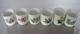 Royal Worcester Herbs Set of 6 Coffee Mugs All Varieties Green Trim