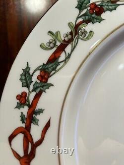 Royal Worcester Holly Ribbons 5 Piece Set Set Christmas England