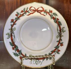 Royal Worcester Holly Ribbons 5 Piece Set Set Christmas England