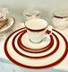 Royal Worcester Howard Ruby Fine English Bone China 5 pc setting Service for 4