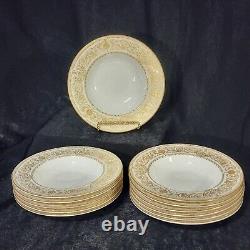 Royal Worcester Hyde Park Set 12 Soup Bowls 8