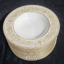 Royal Worcester Hyde Park Set 12 Soup Bowls 8