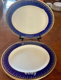 Royal Worcester Imperial Cobalt Blue Oval Serving Dishes 3 set 15.5