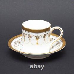 Royal Worcester Imperial Demitasse Cup Saucer Set