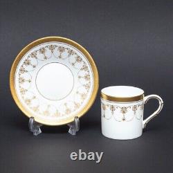 Royal Worcester Imperial Demitasse Cup Saucer Set