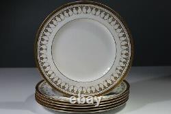 Royal Worcester Imperial Gold Luncheon Plates Set of 6 Brunch Lunch