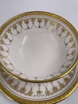 Royal Worcester Imperial White Cream Soup Bowl and Saucer Set(s) Bone China
