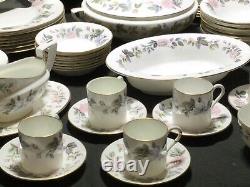 Royal Worcester June Garland Dinner Service Coffee Cups Large Set Plates Bowl 63