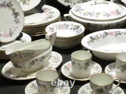 Royal Worcester June Garland Dinner Service Coffee Cups Large Set Plates Bowl 63