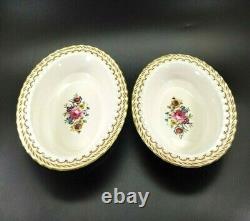 Royal Worcester Kempsey Oval Bowl Or Casserole Set Of 2 Floral