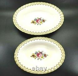 Royal Worcester Kempsey Oval Bowl Or Casserole Set Of 2 Floral