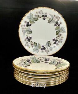 Royal Worcester Lavinia Bone China Set of Eight Bread Plates (Cream) England