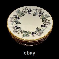 Royal Worcester Lavinia Bone China Set of Eight Bread Plates (Cream) England