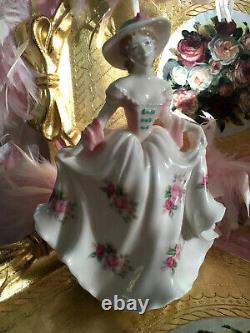 Royal Worcester Lim Ed Figurines Ladies Flowers Of The Month Sweet Rose Set X12