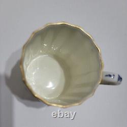 Royal Worcester MANSFIELD Demitasse Set, Blue, white, gold, England Lot of 9