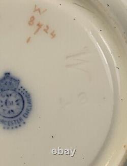 Royal Worcester Marwick Family Crest Gold Encrusted Demitasse Cup & Saucer, 1909