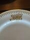 Royal Worcester Monogrammed LWB Fine White China With Gold Trim Dinnerware Set