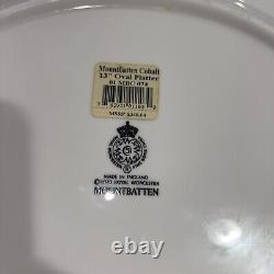 Royal Worcester Mountbatten Cobalt Blue 13 Inch Platter, Mint Condition