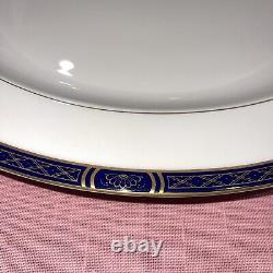 Royal Worcester Mountbatten Cobalt Blue 16 Inch Platter, Mint Condition