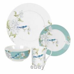 Royal Worcester Nectar 16-Piece Porcelain Dinnerware Set for 4 Hummingbird NIB